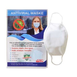 Sublimasyon Çocuk Beyaz Biyeli Maske+Broşür+Poşet - 1