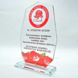 Süblimasyon Dokuzgen Cam Kristal Plaket - 1