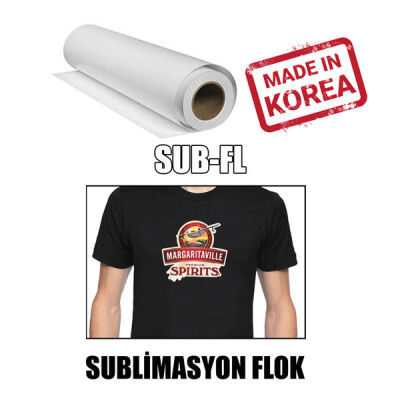 Sublimasyon Flok / Beyaz/ 44 cm x 1 metre - 1