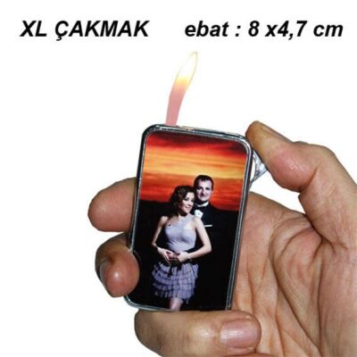 Sublimasyon Gümüş XL Çakmak - Tek Taraflı - 1