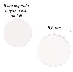 Sublimasyon Kapak Magnet Açacak 65 mm - 3