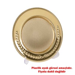 Süblimasyon Metal Gold Plaket Tabak - 25cm - 2