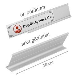 Sublimasyon Metal Masa İsimliği - Gümüş Metalli - 2