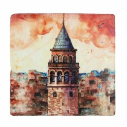 Sublimasyon Taş Bardak Altlığı 10x10 cm - Limra - 1