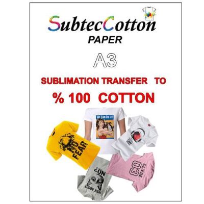 SubtecCotton Transfer Baskı Kağıdı (10 adet A3) - 3