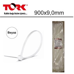 Tork TRK-900-9,0mm Beyaz 100lü Kablo Bağı - 1