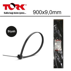 Tork TRK-900-9,0mm Siyah 100lü Kablo Bağı - 1