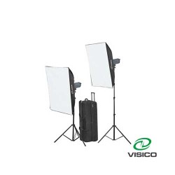 Visico Excel VCHH-600 Paraflaş Seti (2 kafa) - 1