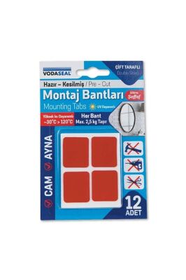 Vodaseal Montoj Bandı Hazır Kesilmiş 12li Şeffaf - 1